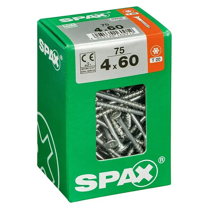 Spax Univerzalni vijak T-Star plus - Ø x D: 4,5 x 40 mm, T-Star plus, 175 kom. - Pogled s lijeve strane