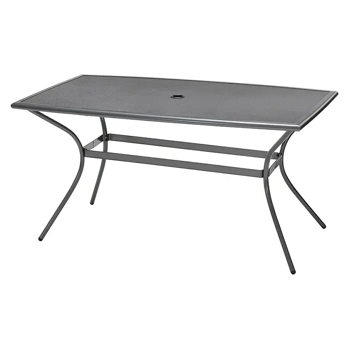 Sunfun Streckmetalltisch Lara - L x B x H: 150 x 90 x 74 cm, Stahl - Diagonale Ansicht