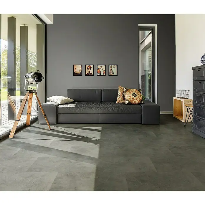 Aqua-Step Aqua Click XL Kliktegel Nottingham - 95 cm x 47,5 cm x 4 mm, Nottingham Grijs, SPC (Solid Polymer Core) - Sfeeropname