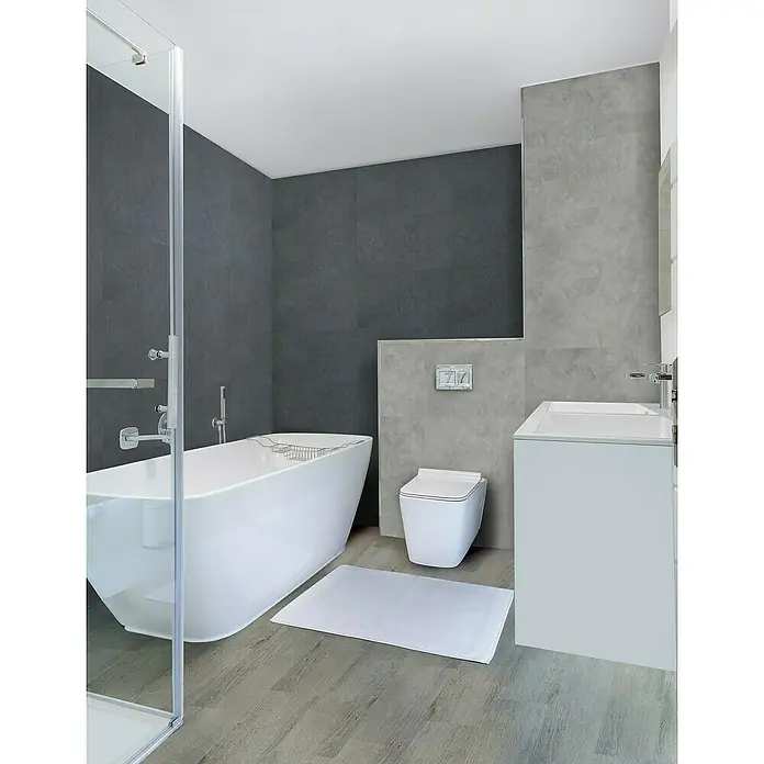 Aqua-Step Aqua Click XL Kliktegel Nottingham - 95 cm x 47,5 cm x 4 mm, Nottingham Grijs, SPC (Solid Polymer Core) - Sfeeropname