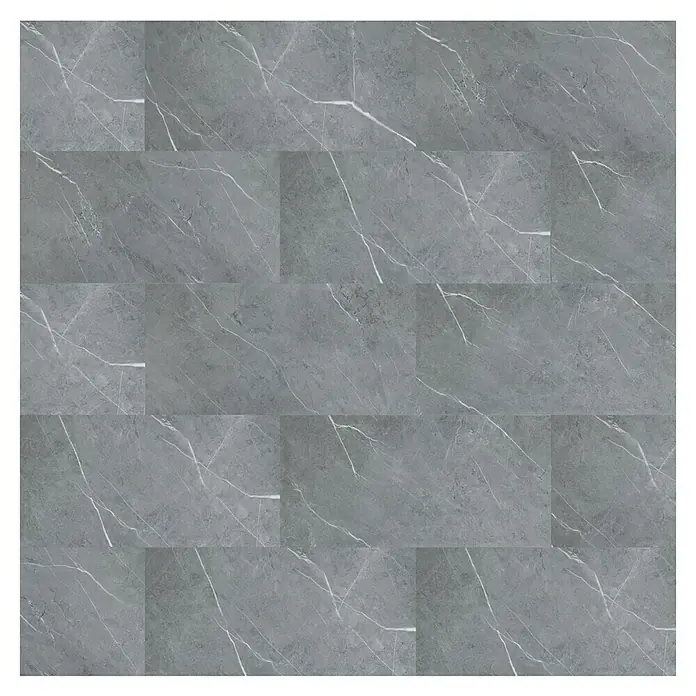 Aqua-Step Aqua Click Kliktegel Hawick - 61 cm x 30,5 cm x 4 mm, Hawick Grijs, SPC (Solid Polymer Core) - Bovenaanzicht