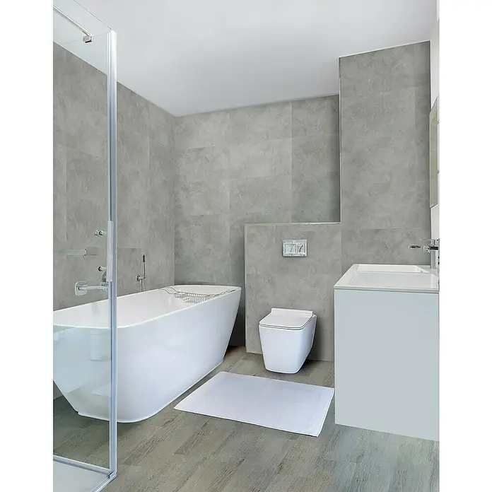 Aqua-Step Aqua Click Kliktegel Nottingham - 61 cm x 30,5 cm x 4 mm, Nottingham Grijs, SPC (Solid Polymer Core) - Sfeeropname