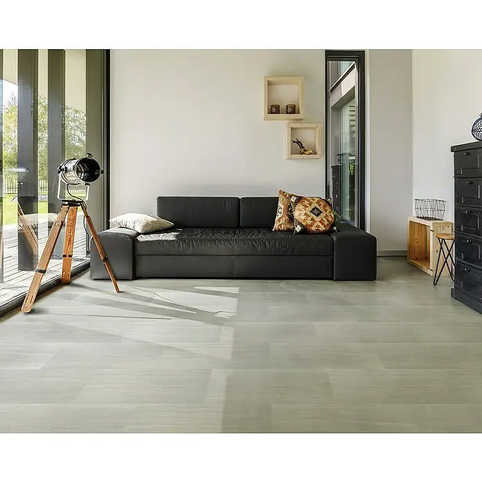 Aqua-Step Aqua Click XL Kliktegel Dundee - 95 cm x 47,5 cm x 4 mm, Dundee Grijs, SPC (Solid Polymer Core) - Sfeeropname