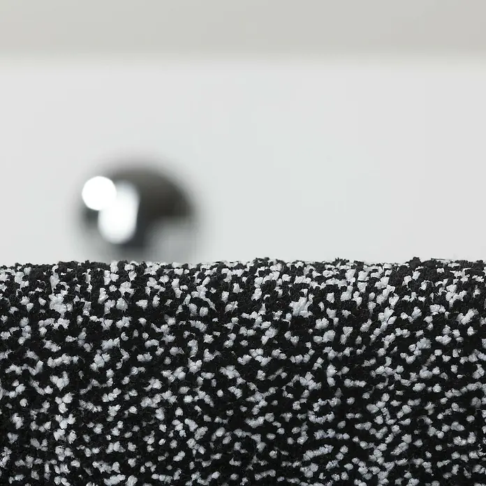 Sealskin Toiletmat Speckles - 50 x 45 cm, Zwart, Wit, 100% Polyester - Close-up
