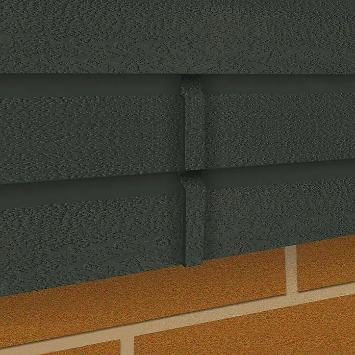 HDM Outdoor Stootprofiel verbinding voor gevelbekleding - Lengte: 33,3 cm, Pvc, Antraciet - Close-up