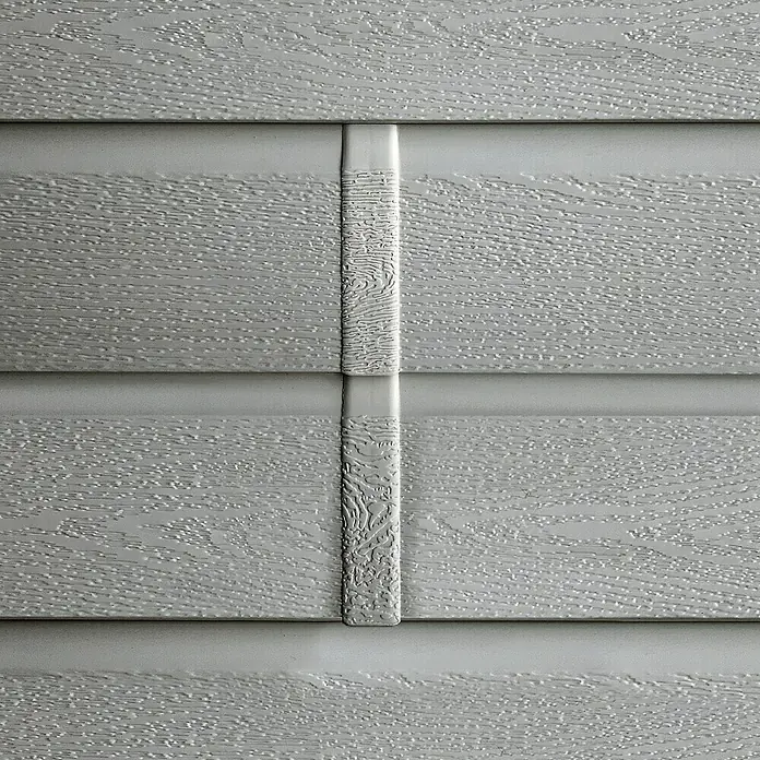 HDM Outdoor Stootprofiel verbinding voor gevelbekleding - Lengte: 33,3 cm, Pvc, Lichtgrijs - Close-up