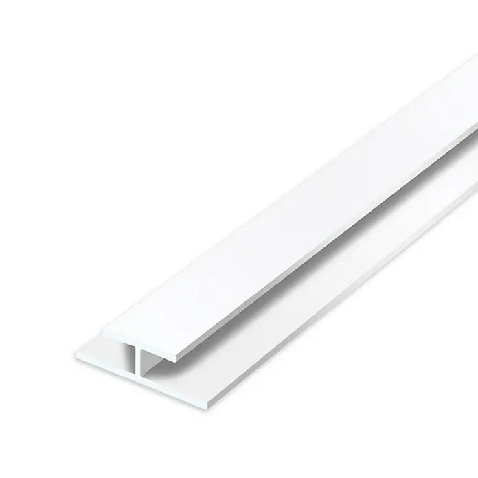 Aqua-Step H-profiel - 260 cm, Pvc, Wit - Close-up