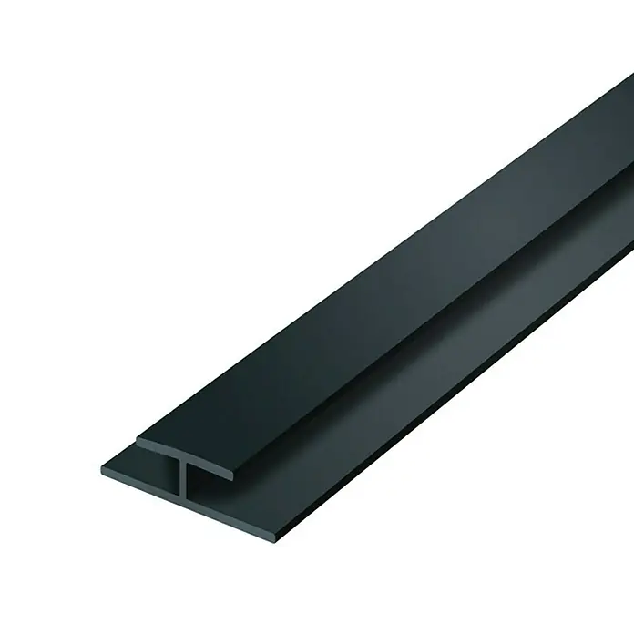 Aqua-Step H-profiel - 260 cm, Pvc, Zwart - Close-up