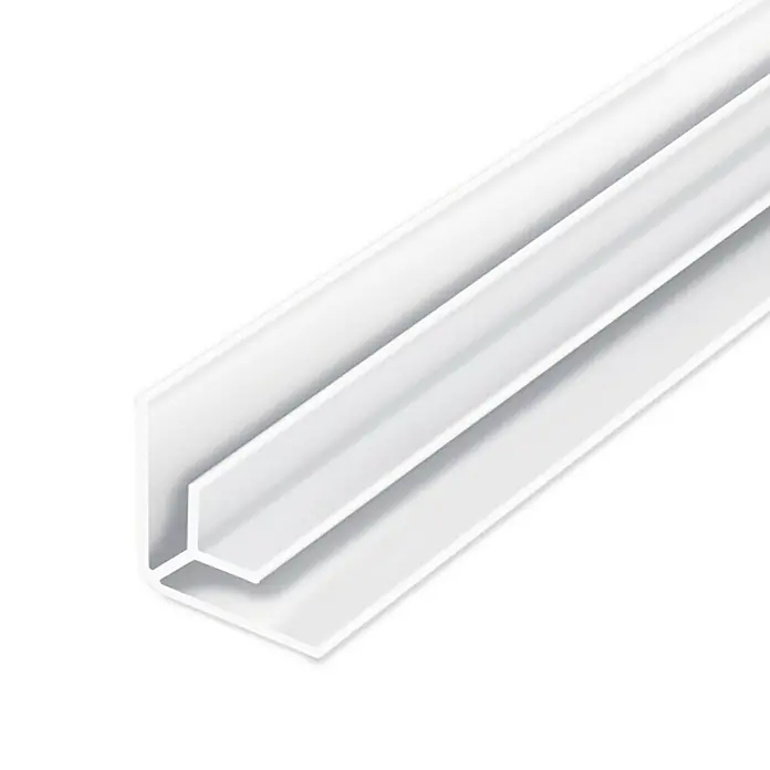 Aqua-Step Binnenhoekprofiel - 260 cm, Pvc, Wit - Close-up