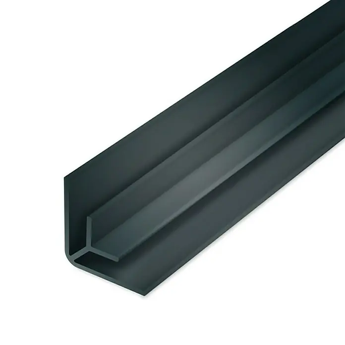 Aqua-Step Binnenhoekprofiel - 260 cm, Pvc, Zwart - Close-up