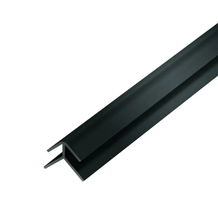 Aqua-Step Buitenhoekprofiel - 260 cm, Pvc, Zwart - Close-up