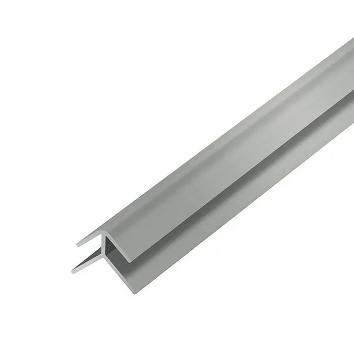 Aqua-Step Buitenhoekprofiel - 260 cm, Pvc, Grijs - Close-up
