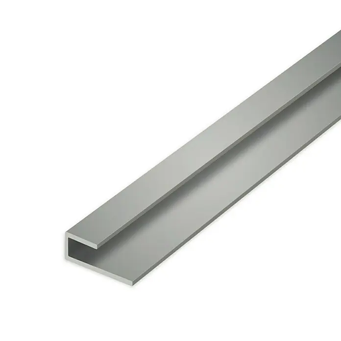 Aqua-Step U-profiel - 260 cm, Pvc, Grijs - Close-up