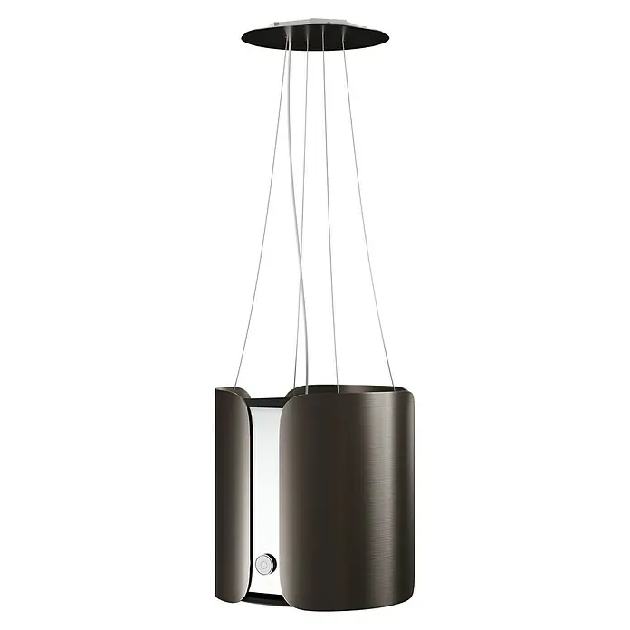 Inselhaube Cromon - Breite: 45 cm, Max. Luftleistung: 402 m³/h, Kupfer/Gold - Diagonale Ansicht