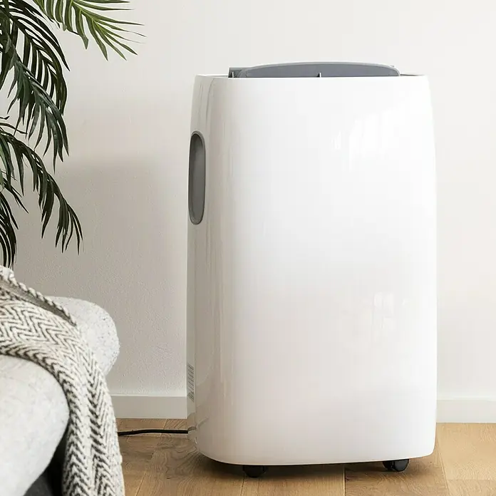 TCL Mobilni klima uređaj TAC-09CPA/KA - Snaga hlađenja: 9.000 BTU/h, Površina prostorije: 28 m², Kapacitet odvlaživanja: 28,8 l/dan, LED zaslon - Pojedinosti slike
