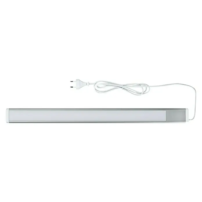 LED-Lichtleiste fine - 10 W, Neutralweiß, Länge: 60 cm, Weiß/Aluminium - Ansicht von oben
