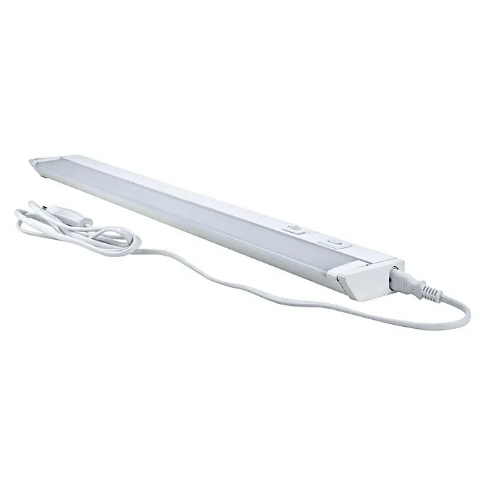 LED-Lichtleiste swing - 8 W, Einstellbare Farbtemperatur, Länge: 55,6 cm, Weiß/Opal - Diagonale Ansicht