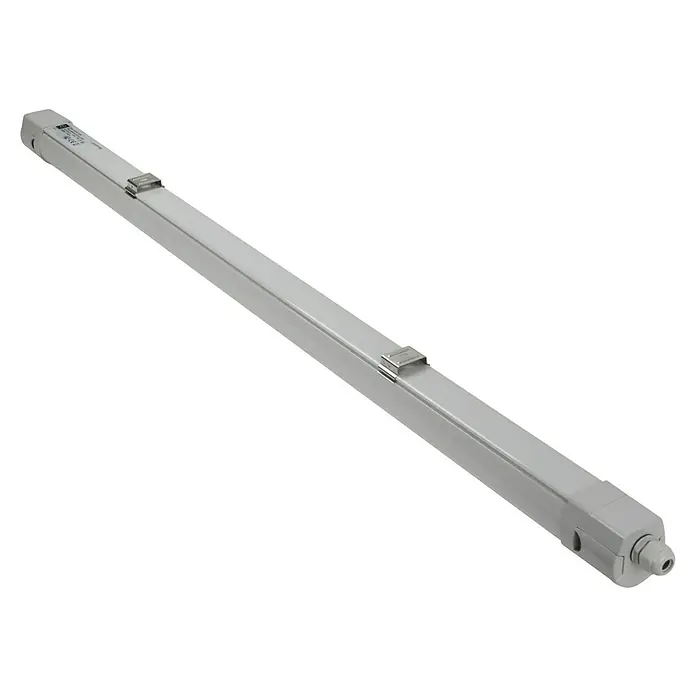 LED-Feuchtraum-Lichtleiste Pro - 50 W, Länge: 62 cm, Grau - Diagonale Ansicht