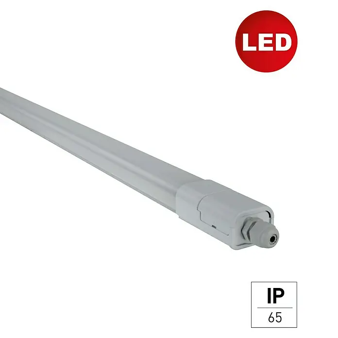 LED-Feuchtraum-Lichtleiste Lite - 36 W, Länge: 150 cm, Neutralweiß, IP65 - Detailaufnahme