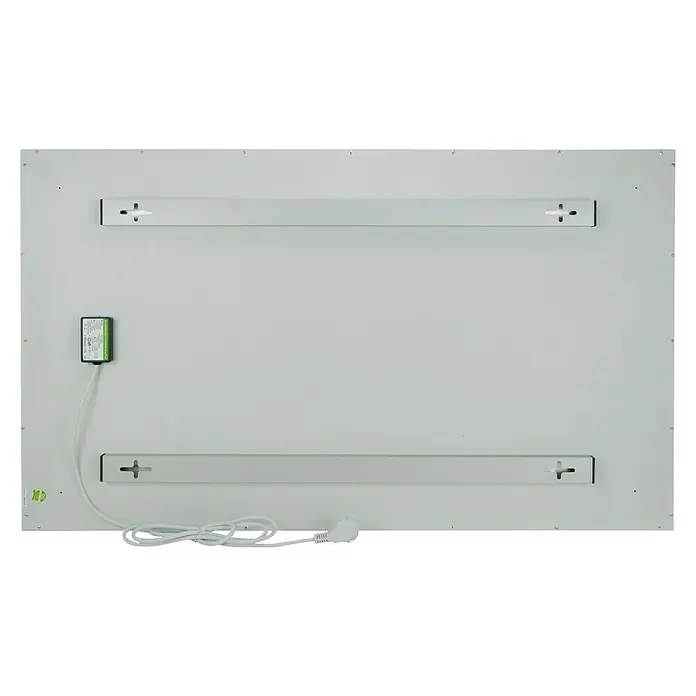 Infrarot-Flachheizkörper Infrae² Design - L x B x H: 100 x 59,5 x 3,3 cm, 600 W, Weiß - Rückansicht