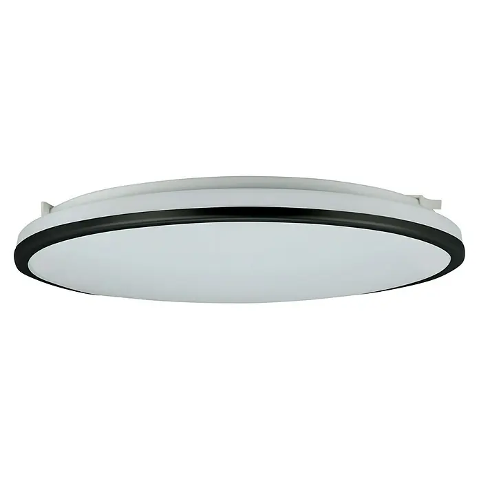 LED-Wand- & Deckenleuchte rund White - 33 cm, 18 W, Anthrazit - Diagonale Ansicht