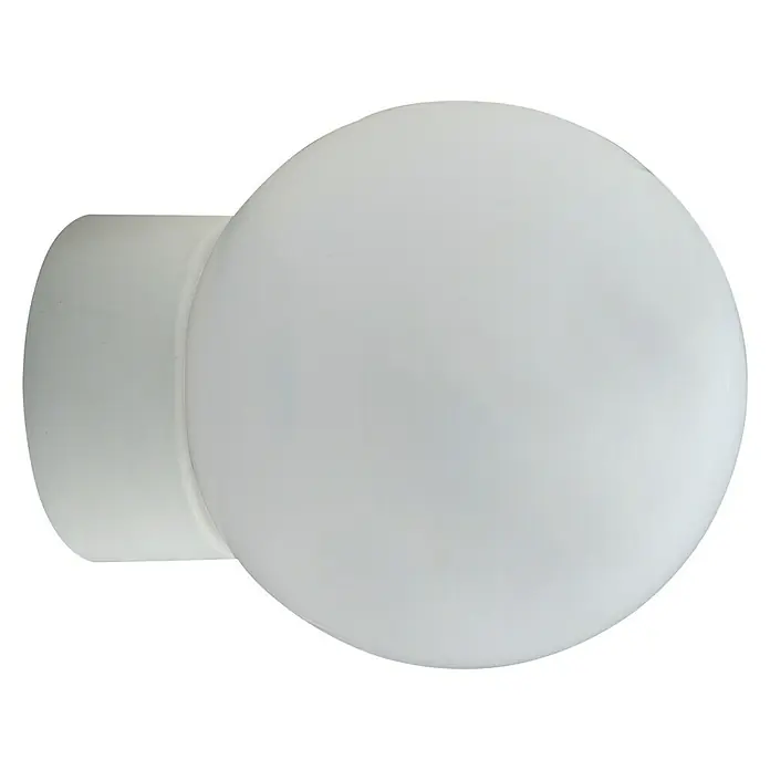 LED-Wandleuchte rund - Gerade Kunststofffassung, Ø x H: 15 x 18 cm, 9 W, Warmweiß - Ansicht von oben
