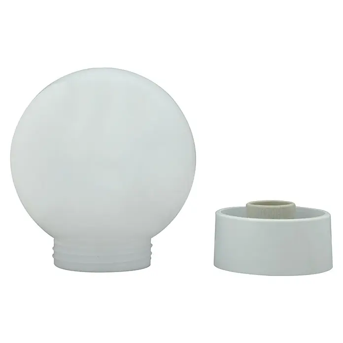 LED-Wandleuchte rund - Gerade Kunststofffassung, Ø x H: 15 x 18 cm, 9 W, Warmweiß - Vorderansicht