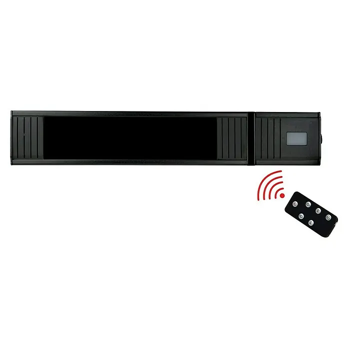 Infrarot-Heizstrahler Infrae² - L x B x H: 54 x 9,4 x 11 cm, 1.500 W, Schwarz - Ansicht von oben