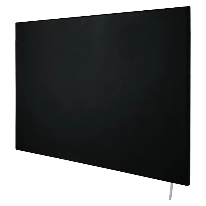 Infrarot-Flachheizkörper Infrae² Design - L x B x H: 100 x 59,5 x 3,3 cm, 600 W, Schwarz - Diagonale Ansicht