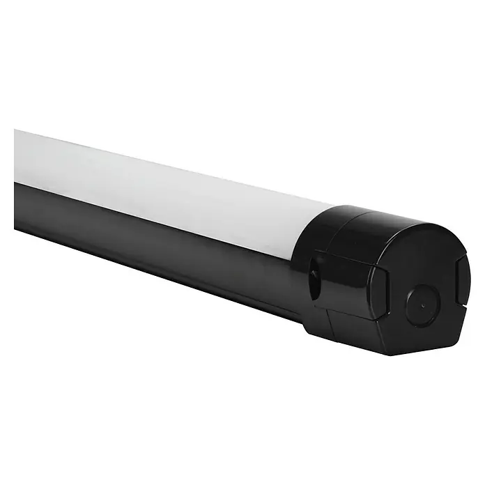 LED-Feuchtraum-Lichtleiste Pro - 18 W, Länge: 62 cm, Schwarz - Detailaufnahme