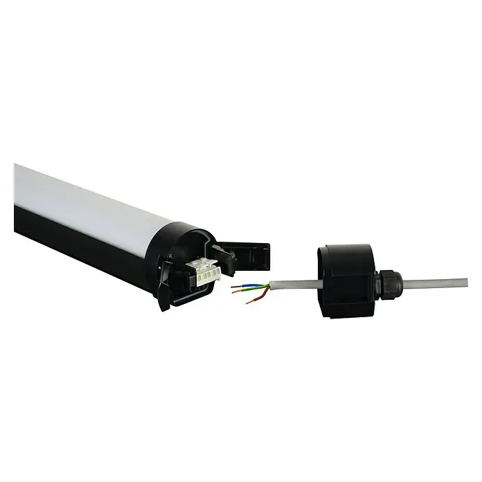 LED-Feuchtraum-Lichtleiste Pro - 18 W, Länge: 62 cm, Schwarz - Detailaufnahme