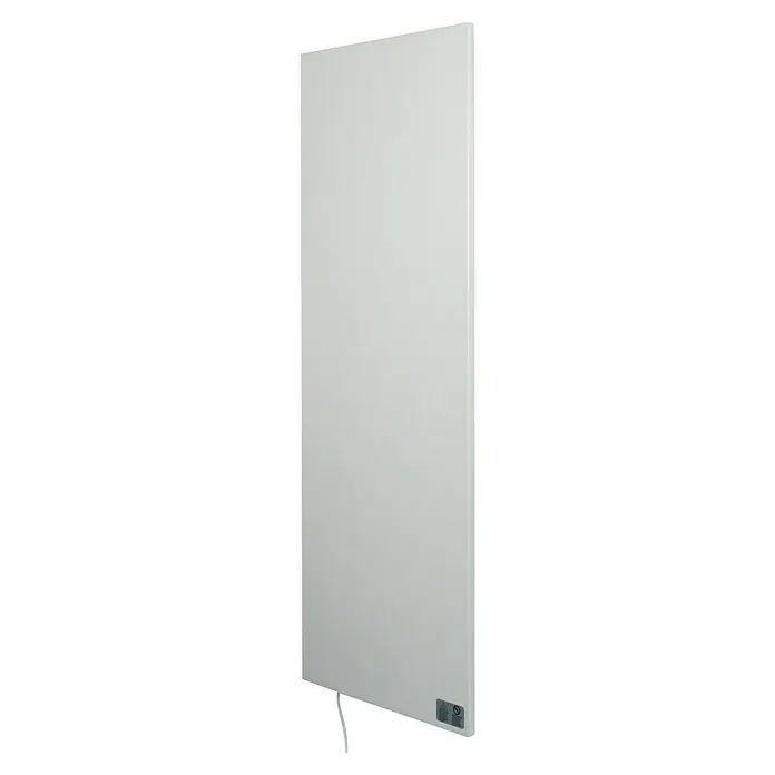Infrarot-Flachheizkörper Infrae² Design - L x B x H: 110 x 40 x 3,3 cm, 450 W, Weiß - Diagonale Ansicht