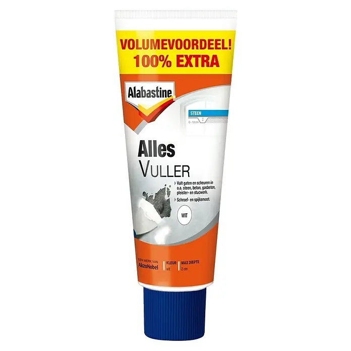 Alabastine Vulmiddel Allesvuller - Wit, 660 g - Vooraanzicht