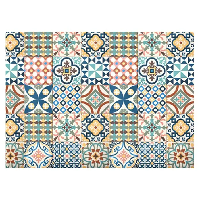 Alfombra de vinilo - Mosaico, 120 x 65 cm - Vista superior