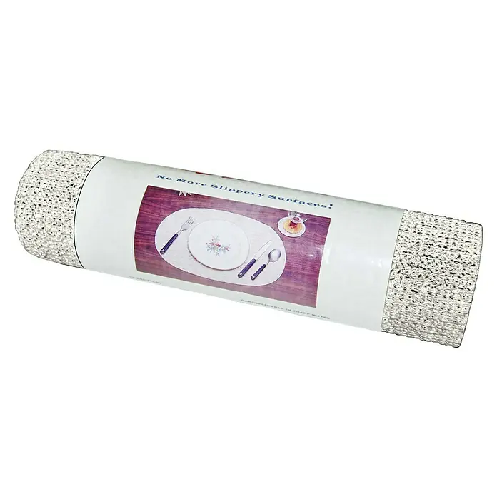Mantel de mesa antideslizante - Blanco, 3,6 m x 30 cm - Vista angular