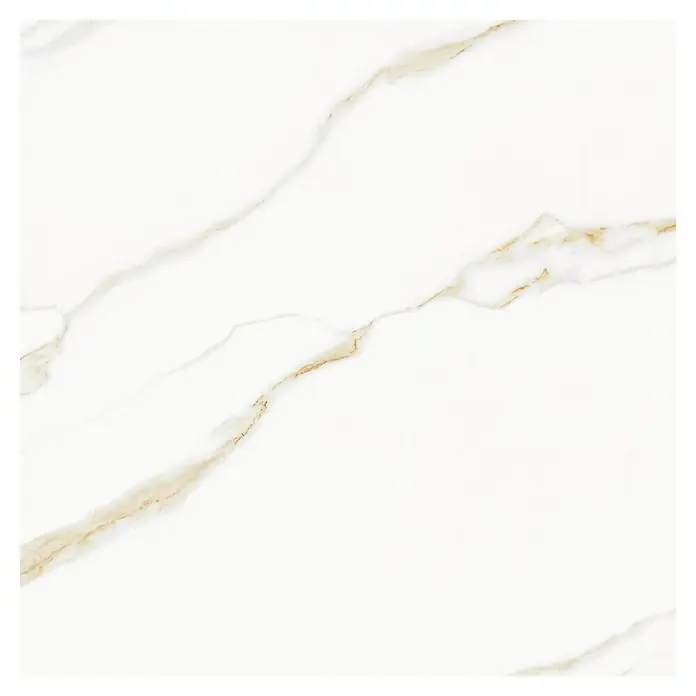 Feinsteinzeugfliese Marble Vision - L x B: 60 x 60 cm, Calacatta, Seidenmatt - Draufsicht