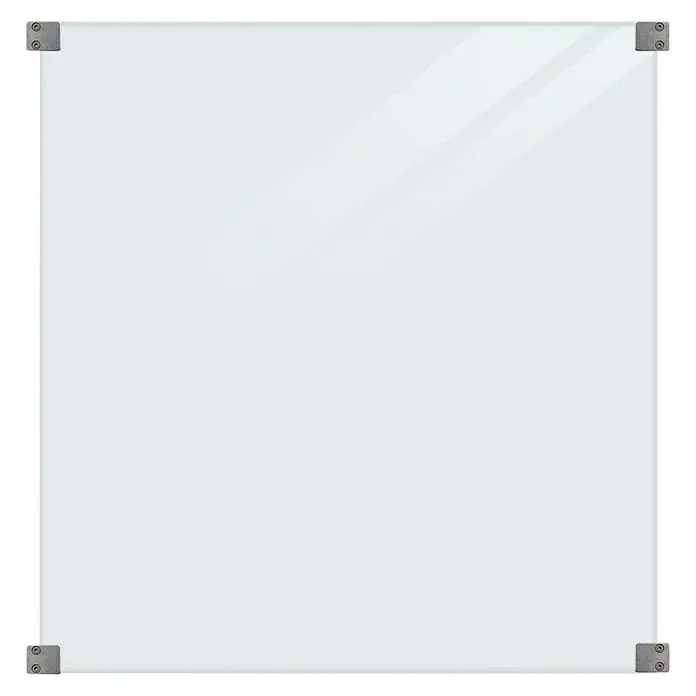 Plus Sichtschutzelement Futura Klar - 90 x 91 cm, Glas, Transparent - Vorderansicht