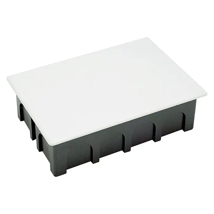 Famatel Caja de empotrar con tapa - 20 x 13 x 6 cm, Empotrado, Blanco