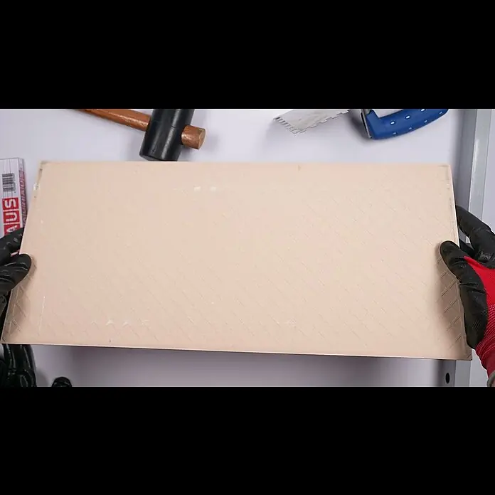 Decocer by Cinca Wandfliese Glow - 25 x 55 cm, Grau, Glänzend