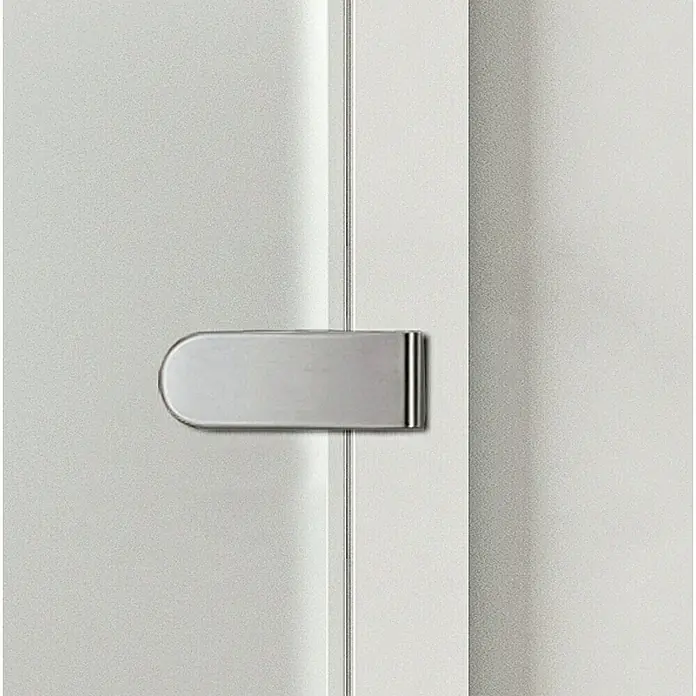 Diamond Doors Glastürbeschlag Sky UV - Aluminium EV1, Bandbohrung/Bänder: Studio 2-teilig, Unverschließbar - Detailaufnahme
