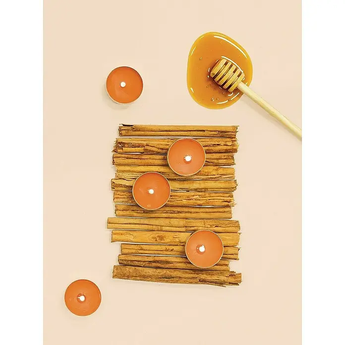 Ceras Roura Velas de té perfumadas - Canela, Naranja, 18 ud. - Foto ambiente