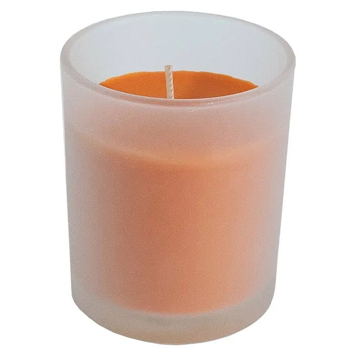 Ceras Roura Vaso con vela - Ø x Al: 7 x 8,5 cm, Canela - Vista frontal