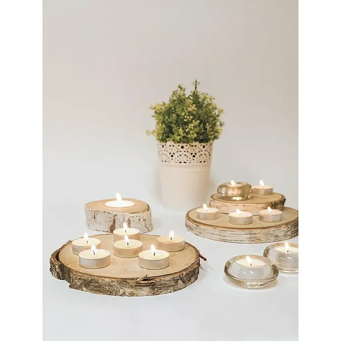 Ceras Roura Velas de té pequeñas - 50 ud., Blanco - Foto ambiente