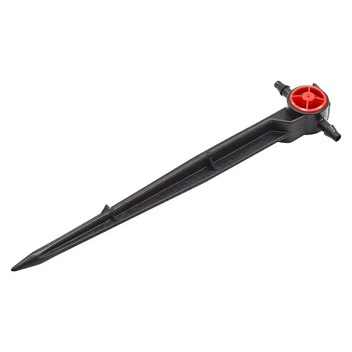 Gotero lineal autocompensado con estaca intermedio - 5 ud., 2 l/h - Vista angular