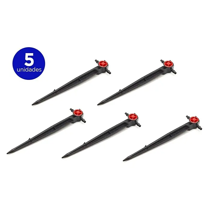 Gotero lineal autocompensado con estaca intermedio - 5 ud., 2 l/h - Información del producto