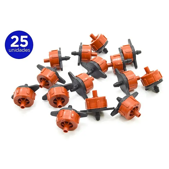 Gotero lineal autocompensado marrón - Diámetro: 4 mm, 25 ud. - Información del producto