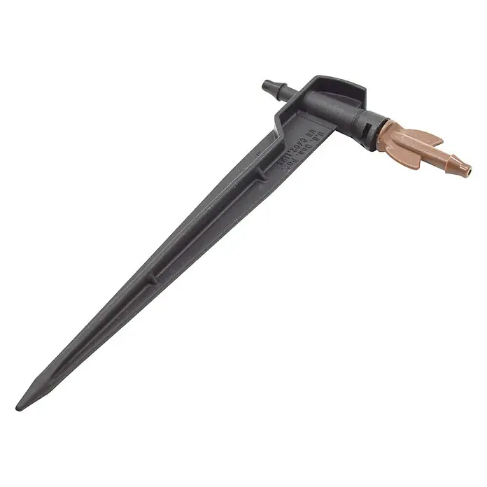 Gotero lineal con estaca - 6 l/h, 20 ud. - Vista angular