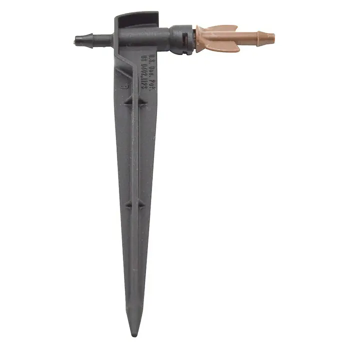 Gotero lineal con estaca - 6 l/h, 5 ud. - Vista descendente