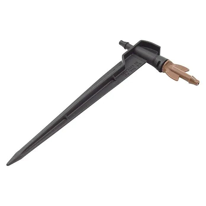 Gotero lineal con estaca - 6 l/h, 5 ud. - Vista angular
