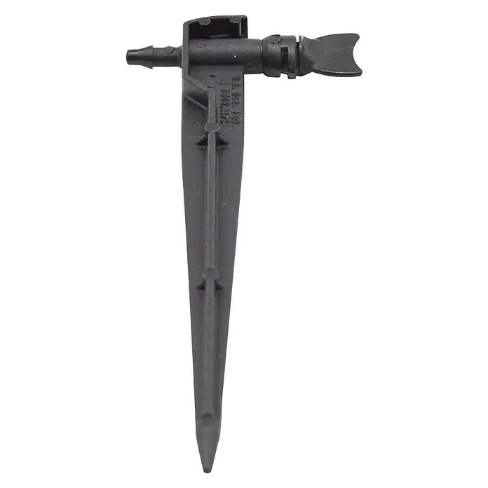 Gotero lineal Delta con estaca - 6 l/h, 5 ud. - Vista descendente